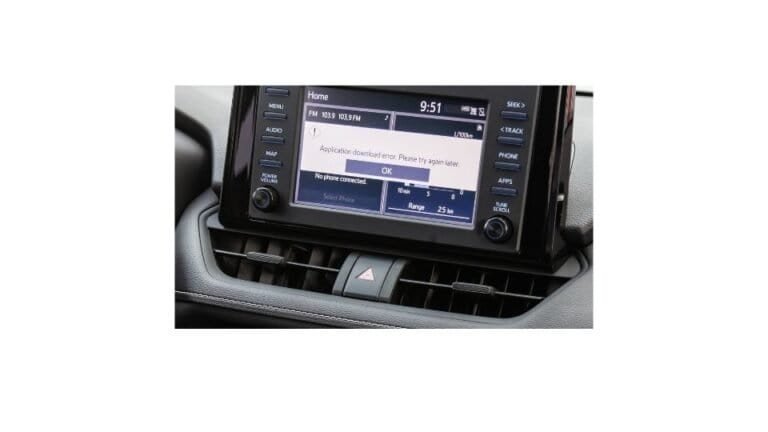 corolla touch screen not working