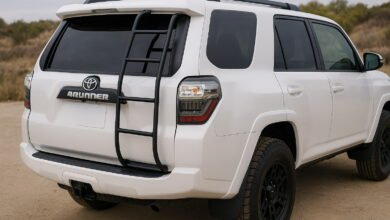 Black Style Rear Hatch Ladder for Toyota 4Runner 2010–2023