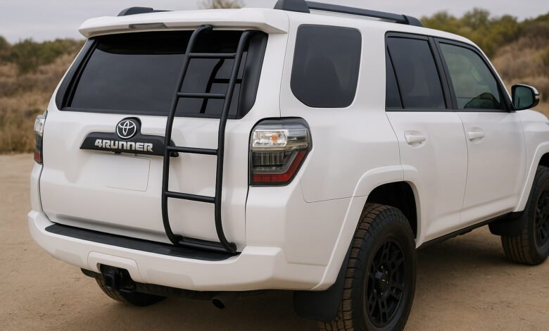 Black Style Rear Hatch Ladder for Toyota 4Runner 2010–2023