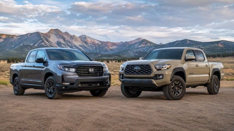 Honda Ridgeline and Toyota Tacoma